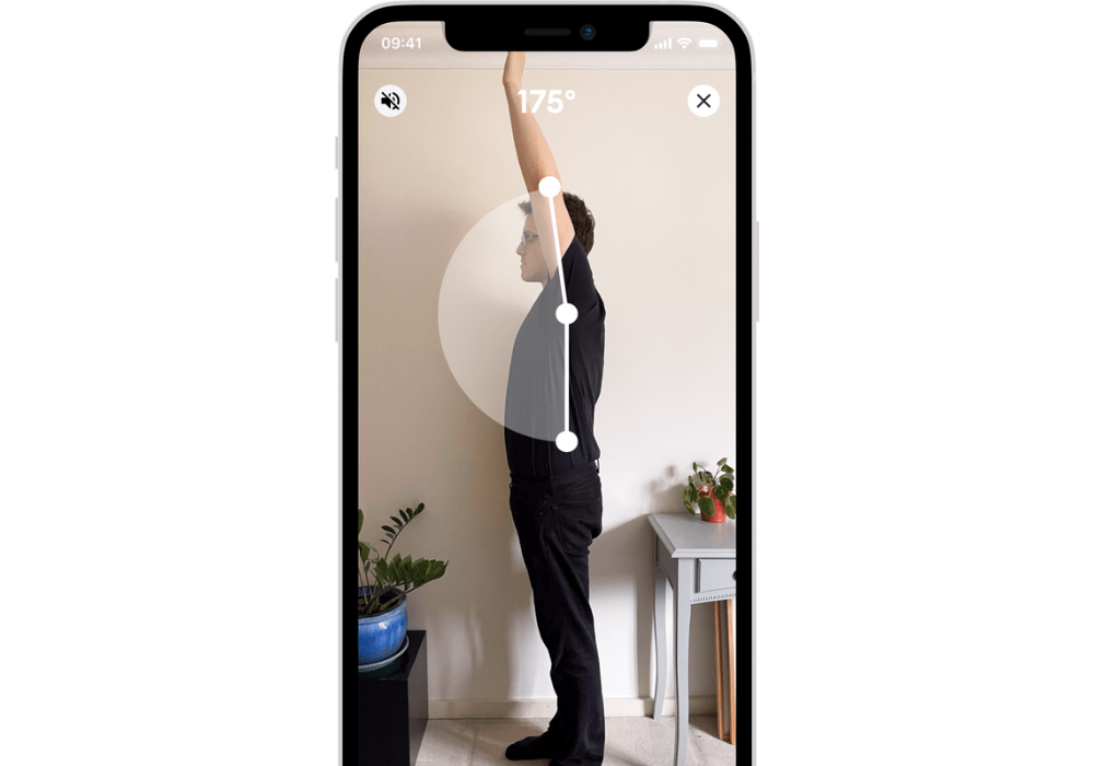 Forward flexion app banner image Shoulder Forward Flexion Range of Motion Measurement in Siphox Health app
